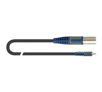 QUIK LOK - RKSA/133-2 XLR MASCHIO/RCA MASCHIO, Cavo Adattatore ROK SOLID, XLR Maschio/RCA M, Colore Nero, Lunghezza 2 mt.