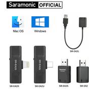 Adattatore Audio Saramonic SR-EA2 con connettore USB Lightning Type-C per Smartphone PC iPhone computer microfono TRS/TRRS da 3.5mm