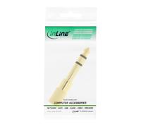 Adattatore audio - spina jack da 6,3 mm su presa jack da 3,5 mm - stereo - oro NEW