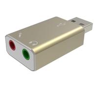 Adattatore audio stereo con connettivitÃ migliorata, microfono e jack audio per Windows, Mac e console di gioco, compatto e portatile per l'uso in