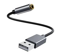 Adattatore audio stereo esterno da USB a jack da 3,5 mm per cuffie PC
