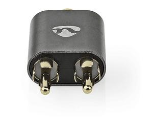 ADATTATORE AUDIO STEREO NEDIS Adapter 2x RCA a 3, Cablato