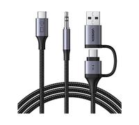 UGREEN Cavo USB C verso Jack 3,5 mm Stereo Auxiliare Auto 2 in 1 Adattatore Aux 3,5 mm DAC PD 60W Carica Rapida Compatibile con iPhone 17 Pro Max Air 15 iPad Galaxy S25 S24 S23 Pixel 9 8 1,5M