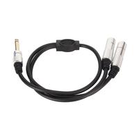 Adattatore audio uno in due uscite per musicisti e studi, cavo splitter stereo a Y con connettore placcato oro, buon suono, buon suono, buon suono,