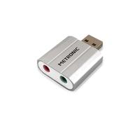 Adattatore audio USB a jack 3,5 mm PC grigio