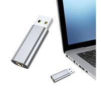 Adattatore audio USB a jack da 3,5 mm, scheda audio esterna, scheda audio DriverFree, interfaccia audio USB portatile per League Of Legend, cuffie, confezione da 2