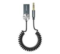 Adattatore audio USB-AUX Bluetooth 5.0 USAMS, colore grigio.