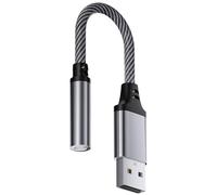 Adattatore audio USB da 3,5 mm per cuffie, adattatore audio per microfono, migliora il suono di computer e prodotti digitali