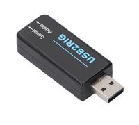 Adattatore Audio USB Doppio Jack 3, 5 Mm Uscita 3, 3 V Scheda Audio USB Compatta e Portatile Plug and Play per Operatori Radioamatori Professionisti