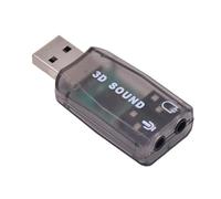 Adattatore audio USB per computer, adattatore audio USB a 5.1 per computer esterno, adattatore audio per microfono, cuffie, per PC e laptop, per guardare film, guardare la TV