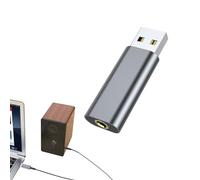 Adattatore audio USB, Plug and da Aux a USB da 3,5 mm, Scheda audio universale, interfaccia audio USB senza driver, audio USB portatile per laptop, desktop, PC