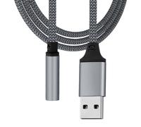Adattatore audio - USB To Jack Adapter | Sound Card Adapter | Adattatore audio esterno Jack audio, adattatore USB, cavo audio per auricolari, PC, laptop, desktop - adattatore audio per casa, ufficio