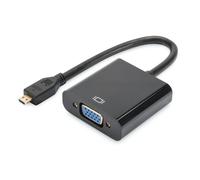 Adattatore audio-video - DIGITUS - DA-70460 - HDMI micro (M) a VGA - Nero - Convertitore