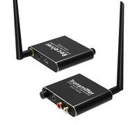 Adattatore audio wireless 2.4G, trasmettitore e ricevitore audio wireless con portata di 50 m, estensore audio LAN.