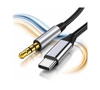 ADATTATORE AUDIO ZENWIRE a mini 3, da USB-C a 3.5 mm jack, 1,5 m, Nylon intrecciato, metallo