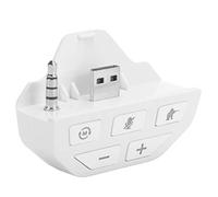Adattatore Auricolare Stereo per un Controller, Jack da 3,5 Mm, Plug and Play, Comodo da Usare, di qualità, Appositamente Progettata per il Controller Collegare l'Auricolare (WHITE)