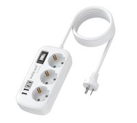 Adattatore Australia Germania, adattatore Cina Germania con 3 prese e 4 USB (USB-C 3.4A), tipo I Australia, spina da viaggio, adattatore per Cina, Argentina, Nuova Zelanda