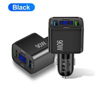 Adattatore Auto 90W USB C Caricatore Auto LED Display Tensione 90W Uscita Totale