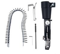 Adattatore automatico a catena per chiodi, alimentatore a catena per trapano, strumento per la lavorazione del legno per trapano elettrico, attacco a vite con 50 chiodi a catena e punte per cacciavite