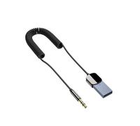 Adattatore AUX Bluetooth da USB a 3,5 mm, adattatore AUX audio, ricevitore Bluetooth per auto, adattatore AUX per chiamate HD Bluetooth 5.0
