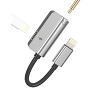 Adattatore Aux Jack Cuffiette Auricolari Cavo Lightning Accessori 3,5mm Cuffie Ricarica per Apple Iphone 14 13 12 11 Pro Max 7 8 Plus X SE XR per iPad Air Sdoppiatore Spinotto Headphone Caricabatterie