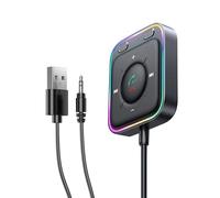 Adattatore AUX per auto, convertitore ricevitore plug and play, ricevitore AUX con cavo, porta audio portatile in ABS, adattatore audio stereo per auto, modulo audio compatto per veicoli, autoradio da