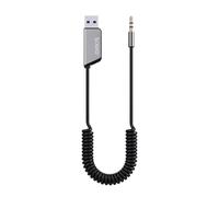 Adattatore Aux per trasmettitore Savio Tr-16 con funzione vivavoce, Bluetooth 5.3, Assistente Google/Siri