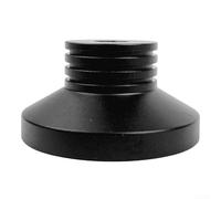 Adattatore avanzato per dischi in vinile per miglioramento del suono, per 45 giri al minuto, transizione senza soluzione di continuità tra le tracce (nero)