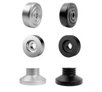 Adattatore avanzato per dischi in vinile per miglioramento del suono, per 45 giri al minuto, transizione senza soluzione di continuità tra le tracce (nero)