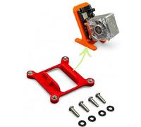 Adattatore base adatto per Bitaxe Miner & Argon THRML 60 mm Radiator Cooler Overclocking (rosso)