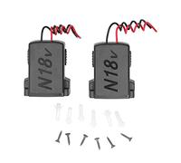 Adattatore Batteria 18V, Supporto Dock Convertitore di Alimentazione, Set da 2 Pezzi - Materiale ABS Resistente, Facile da Usare, Ideale per Progetti DIY