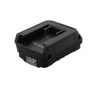 Adattatore batteria con luce da lavoro a LED compatibile con batteria al litio Dayi A3/2106 18V, doppia uscita USB 5V 2A Convertitore cordless per telefono cellulare