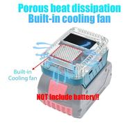 Adattatore batteria convertitore Type-C PD uscita PD Type-C clip bloccata in mod