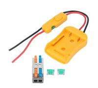 Adattatore batteria integrato ABS ABS Burr Power Tool Adattatore batteria per DCB204 18V 20V