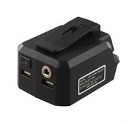Adattatore batteria MK18B con connettore di uscita USB 5V 2A e 12V DC 5A compatibile con batteria agli ioni di litio da 18 V per luci LED e ventole portatili