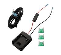 Adattatore batteria per Bosch 18 V BAT622 BAT609 BAT618G con fusibile e interruttore, compatibile con 2 607 336 170 092 091 040 208 236, per arancione, 12 x 7 cm