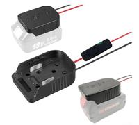 Adattatore batteria per Bosch 18 V Li-Ion con fusibile e interruttore, compatibile con utensili elettrici BAT607 BAT614 BL1830 BL1850, materiale ABS+PC, nero