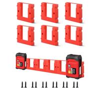 Adattatore batteria per Einhell 18 V adatto per Power X-Change Plus a Pap 20A1, 20B1, Pap 20B3, confezione da 6 supporti a parete per Einhell (con 12 viti, nessuna batteria)