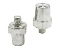 Adattatore batteria post, batteria dopo attacchi | adattatore positivo negativo batteria | Porta di ricarica per lega di piombo per moto, 2 confezioni da 2