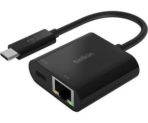Adattatore Belkin da USB-C a Ethernet con USB Power Delivery fino a 60 W