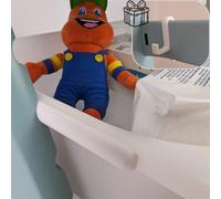 Adattatore bianco + 1 gancio adatto per Ikea Trofast Box, compatibile con seggiolone Stokke Tripp Trapp Baby Seggiolone, seggiolone accessori per seggiolone per bambini, fissaggio sedia alta per