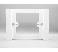 Adattatore BIANCO da scatola 503 a 86x86, placca adattatore riduttore da 503 a 86x86 in plastica. Supporto adattatore cassetta per termostati