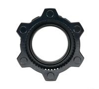 Adattatore blocco centrale in lega di alluminio per freno a 6 bulloni per ROTORs su biciclette (nero)