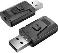 Adattatore Bluetooth 5.0: 4-in-1 USB Sender & Empfänger, Universeller Wireless Audio Adapter für PC & TV