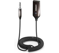 Adattatore Bluetooth 5.3 per ingresso Aux auto - Ricevitore con microfono integrato per chiamate in vivavoce, compatibile con auto