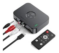 Adattatore Bluetooth 5.4 Impianto stereo con telecomando, ricevitore Bluetooth con jack Aux 3.5mm RCA, adattatore audio wireless, ricevitore Bluetooth Hi-Fi con surround(Non è un trasmettitore Bluet)