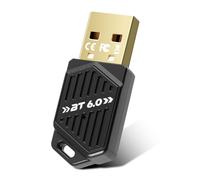 Adattatore Bluetooth 6.0 USB Dongle per PC, chiavetta Bluetooth ad alta velocità con Dual Mode BLE, supporta fino a 5 dispositivi contemporaneamente, ampia portata, bassa latenza, compatibile con
