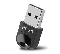 Adattatore Bluetooth 6.0 USB Dongle per PC, chiavetta USB Bluetooth per mouse, supporta fino a 5 dispositivi contemporaneamente, ampia portata, bassa latenza, compatibile con Windows 11/10/8.1, con