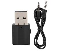 Adattatore Bluetooth AUX, 2 in 1 HiFi USB Adattatore Ricevitore Audio Stereo Bluetooth 5.0 Universale Ricevitore Audio Wireless Portatile per Home Theater, TV, PC, Stereo Maiosn, ecc.
