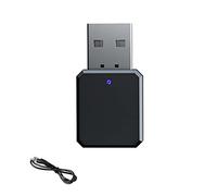 Adattatore Bluetooth Aux USB per Auto, Adattatore Bluetooth USB, Ricevitore Bluetooth USB 5.1 con cavo Audio da 3,5 cm, Doppia Uscita Stereo AUX/USB con Microfono per Cuffie, TV